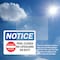 Signmission Pool Closed No Lifeguard On Duty Sign With Symbol, 5 in W x Rectangle, Vinyl Decal OS-2PACK-NS-D-35-L-17677 - alternate 6